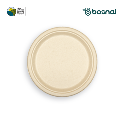 10 Inch Round Bagasse Compostable Plates