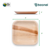 Bosnal - Palm Leaf Biodegradable Plates; 7 inch, Square, 25 Pcs