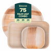 9 inch Round Plates, 9x6 Rectangle Plates with 4 inch Square Plates Combo