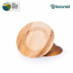 Bosnal - Palm Leaf Biodegradable Bowls, 9.5 inch Round Soup Bowl