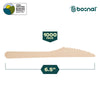 BOSNAL Disposable Wooden Cutlery Knives, 100% Natural Wood – Case of 40 (1000 Pcs)