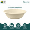 Bosnal 32 OZ Round Bagasse Bowls, Case of 20 (500 Pcs) – Eco-Friendly Wholesale Pack