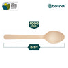 BOSNAL Disposable Wooden Cutlery Spoons, 100% Natural Wood – Case of 40 (1000 Pcs)