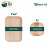 9x6 Rectangle & 4 inch Square Plates Combo