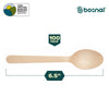 BOSNAL Wooden Disposable Spoons - 100 pcs, Made from 100% Natural Wood