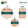 9 inch Round Plates, 9x6 Rectangle Plates with 4 inch Square Plates Combo
