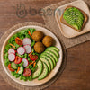 Palm Leaf Biodegradable 10" Round Plates and 4" Square Plates Combo (25 Plates each), Eco-Friendly, Compostable, Bamboo-Wood Style, Durable & Restaurant-Grade Alternative to Paper Plates