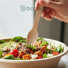 BOSNAL Wooden Disposable Forks - 100 pcs, Made from 100% Natural Wood