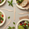 BOSNAL Wooden Disposable Knives - 100 pcs, Made from 100% Natural Wood