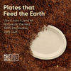 Bosnal 10 inch Bagasse Oval Plates, Case of 20 (500 Pcs) – Eco-Friendly Wholesale Pack