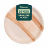 Bosnal - Palm Leaf Biodegradable Plates, 9 inch, Round, 25 Pcs