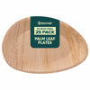 Bosnal - Palm Leaf Biodegradable Plates, 10 inch, Oval, 25 Pcs