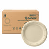 Bosnal 10 inch Round Bagasse Plates, Case of 20 (500 Pcs) – Eco-Friendly Wholesale Pack