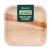 Bosnal - Palm Leaf Biodegradable Plates; 7 inch, Square, 25 Pcs