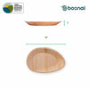 Bosnal - Palm Leaf Biodegradable Plates, 10 inch, Oval, 25 Pcs