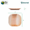 Bosnal - Palm Leaf Biodegradable Plates, 4 inch, Square, 25 Pcs