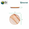 Bosnal - Palm Leaf Biodegradable Plates, 9 inch, Round, 25 Pcs