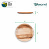 Bosnal - Palm Leaf Biodegradable Plates, 6 inch, Round, 25 Pcs