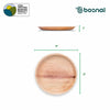 Bosnal - Palm Leaf Biodegradable Plates, 9 inch, Round, 25 Pcs