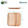 Bosnal - Palm Leaf Biodegradable Plates, 10 inch, Square, 25 Pcs